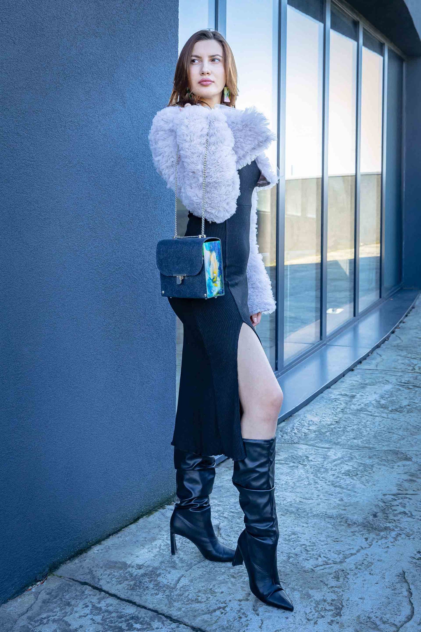 Black Shimmer Clutch